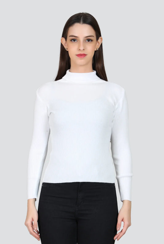 White High Neck For Women