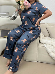 Cozy Bear Printed Night Suit