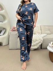 Cozy Bear Printed Night Suit