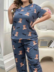 Cozy Bear Printed Night Suit