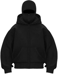 Balaclava Ninja Zipper Hoodie Jacket