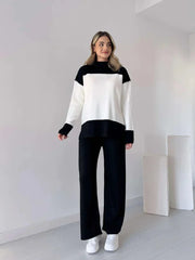 Black Panel Style Co-Ord Sets For Women