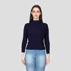 Navy Blue High Neck For Women