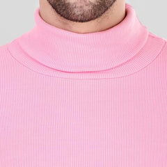 Pink High Neck For Mens