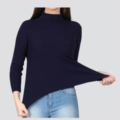 Navy Blue High Neck For Women