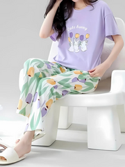 Cute Bunny Printed Night Suit