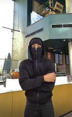 Balaclava Ninja Zipper Hoodie Jacket