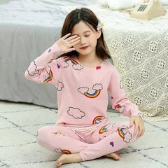 Pink Raimbow Printed Kids Wear (Each)